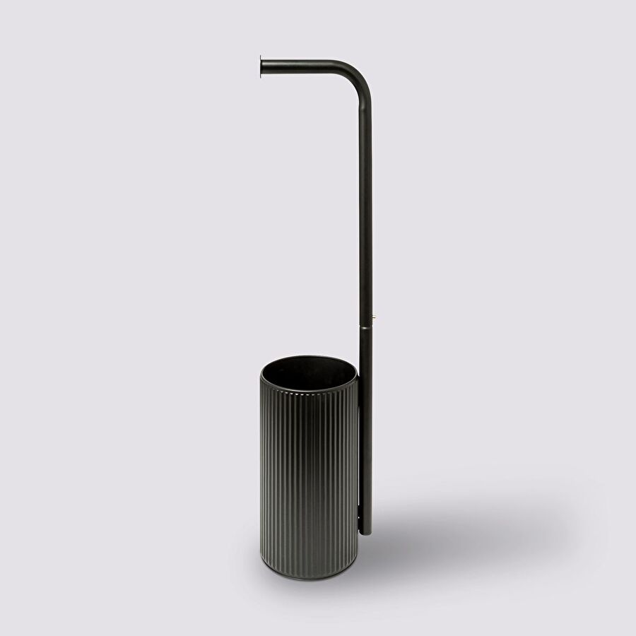 Dérouleur avec réserve papier toilette, ardoise Onyx