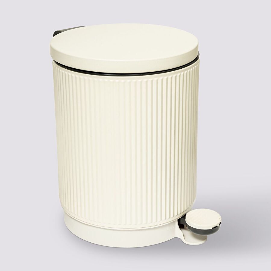 Poubelle 5l, lin Onyx