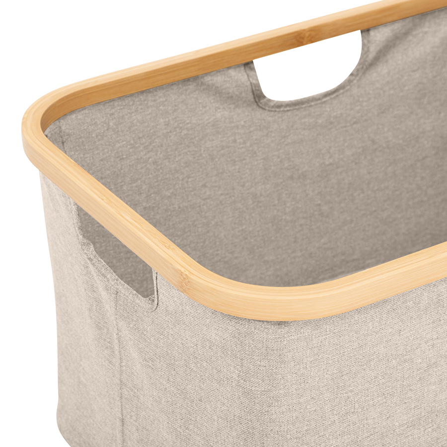 Panier à linge pliable 54l, gris Tidy box