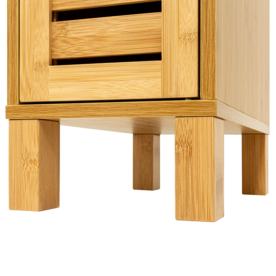 Meuble de salle de bain 120x19cm, bambou Sicela