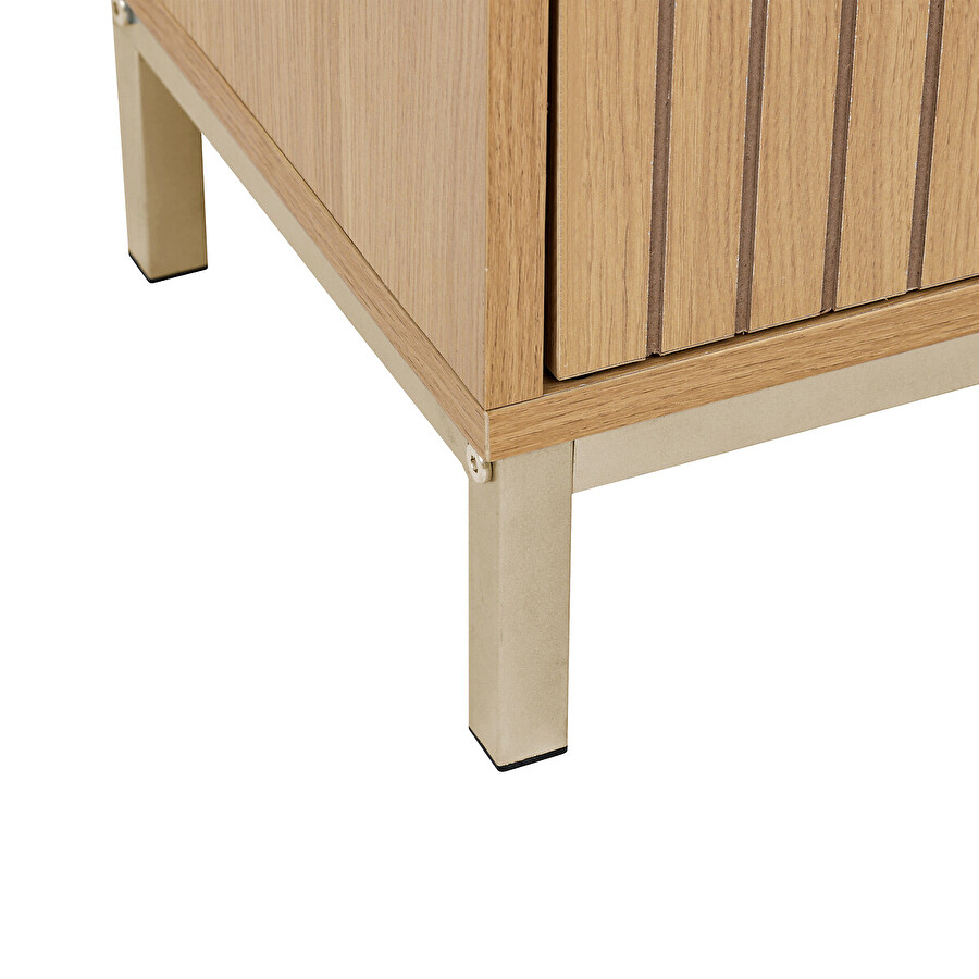 Colonne 1 porte, effet bois naturel Tasso