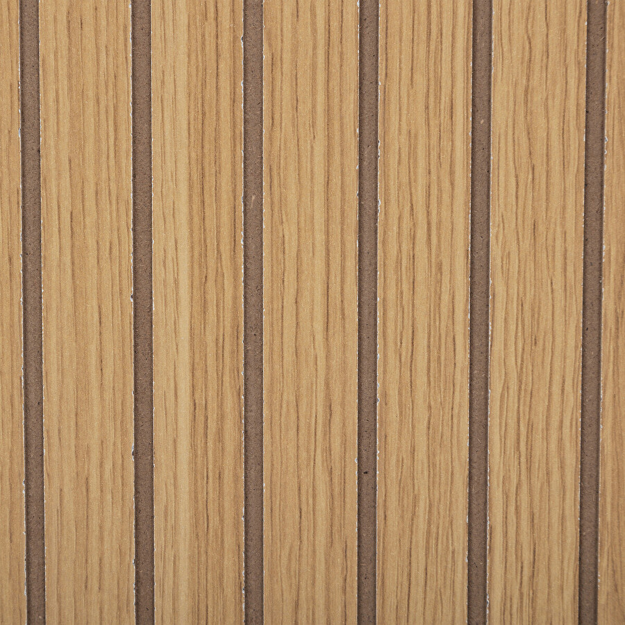 Meuble bas 2 portes, effet bois naturel Tasso