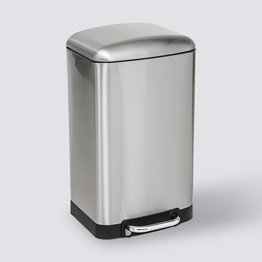 Poubelle métal 20l, inox Ariane