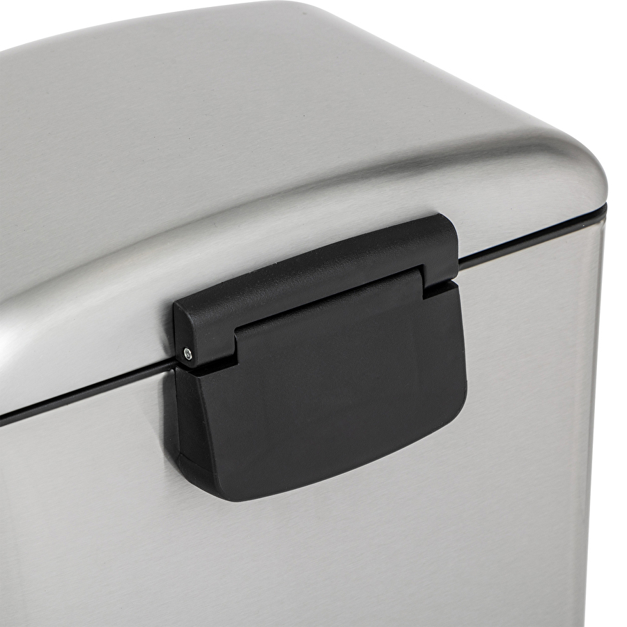 Poubelle métal 20l, inox Ariane