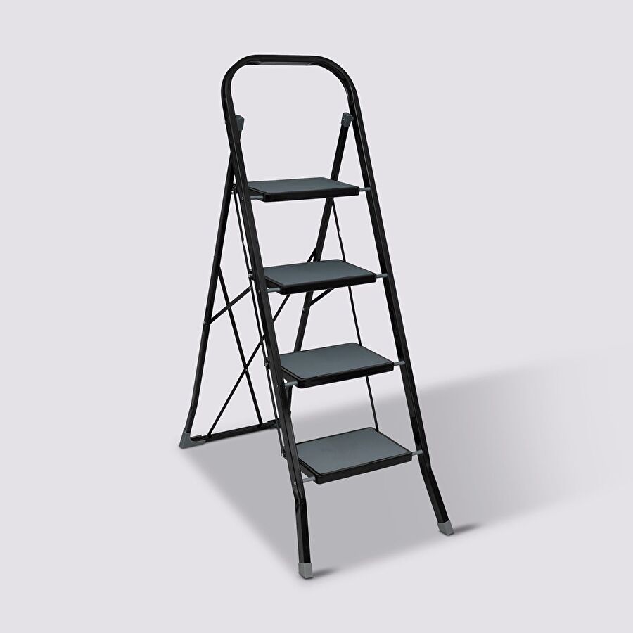 Escabeau 4 marches pliable, métal 