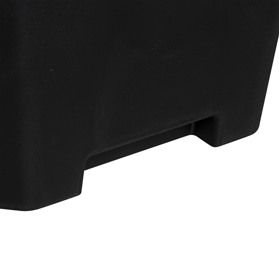 Poubelle de tri plastique 24l, noir 