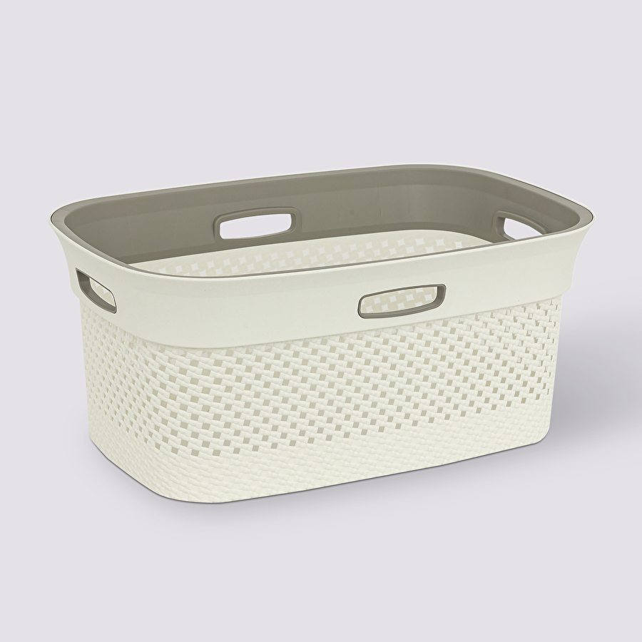 Panier à linge 45l, lin Purl