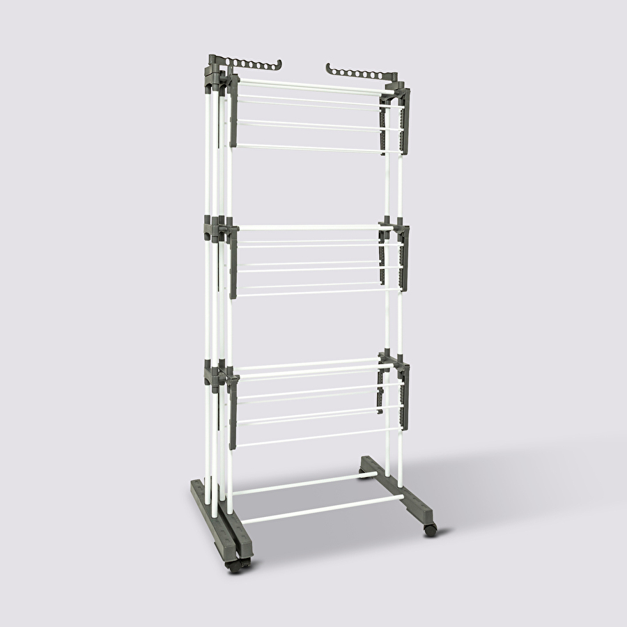 Étendoir à linge extensible et modulable roues 26m Sinai