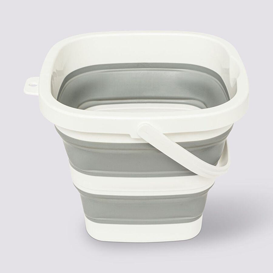 Seau rétractable 5l, gris et blanc Retractable