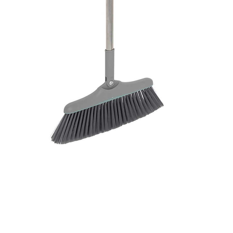 Balai et pelle pivotant, gris et bleu 