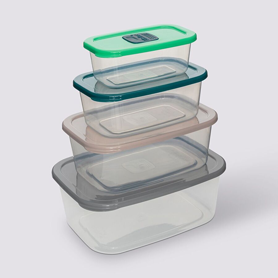 Lot de 4 boîtes de conservation avec valves micro-ondes