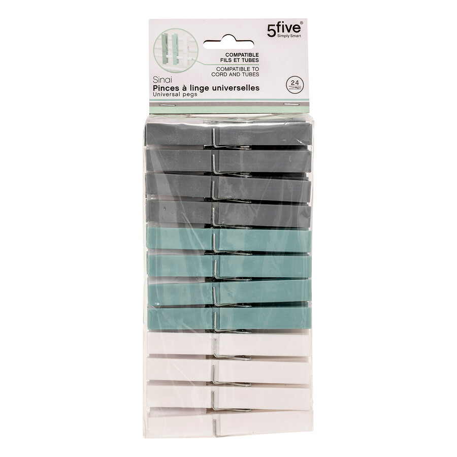 Lot de 24 pinces à linge Sinai