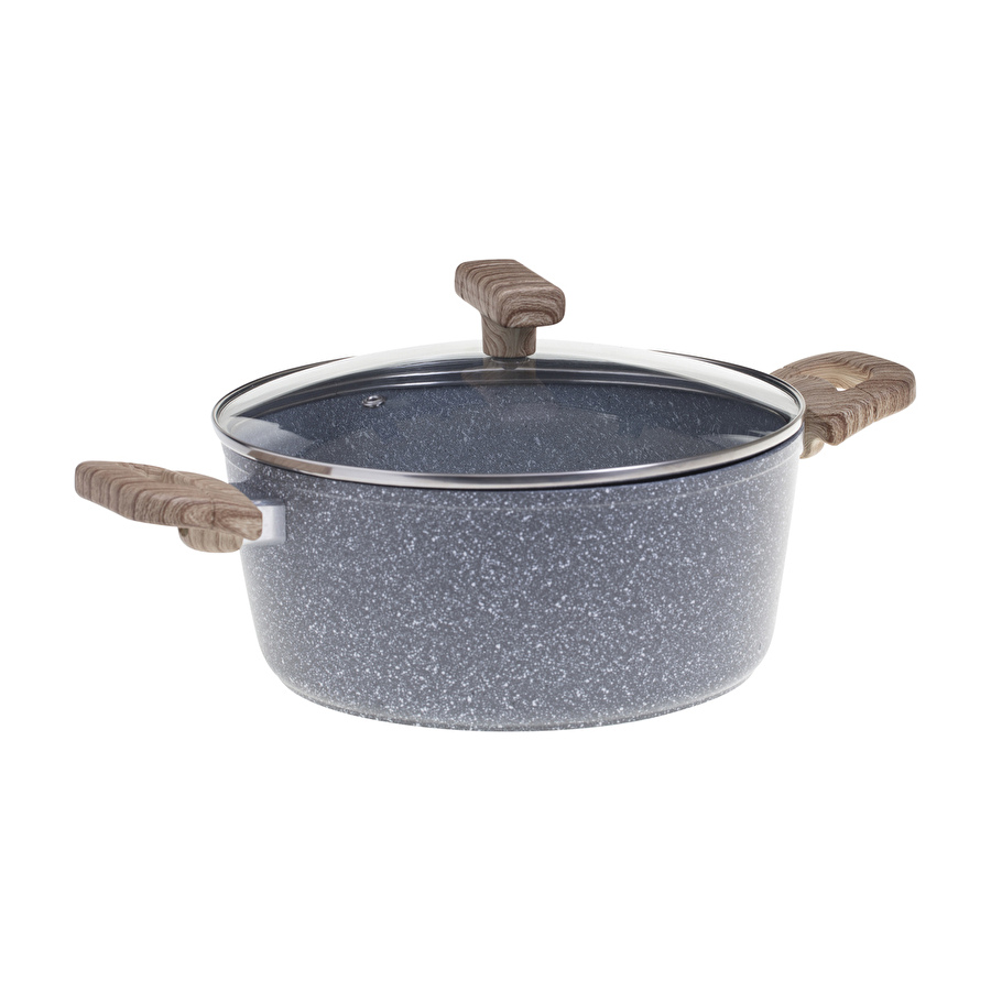 Batterie de cuisine en aluminium forgé, 4 pièces + 6 protections Nature