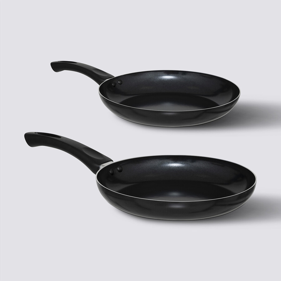 2 poêles aluminium, 24/28 cm