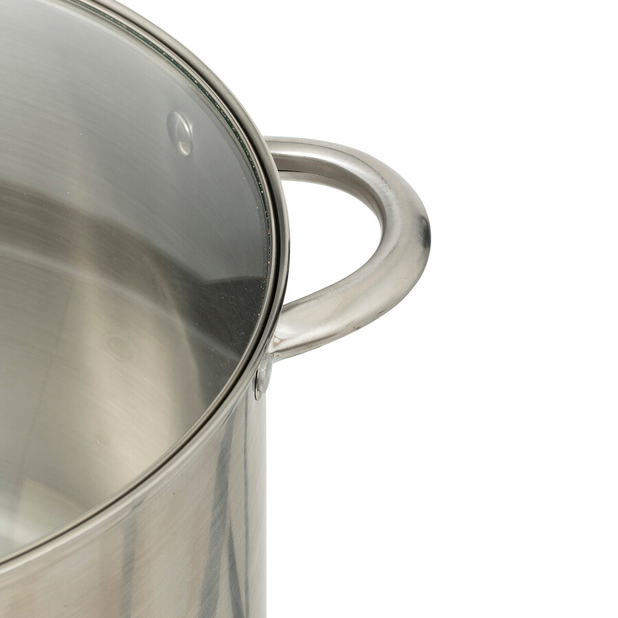 Marmite inox avec couvercle 13l