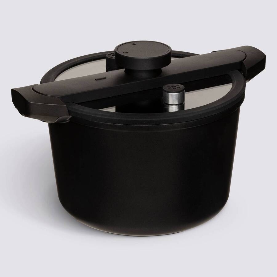 Cocotte-minute, fonte et aluminium, 6l - noir 