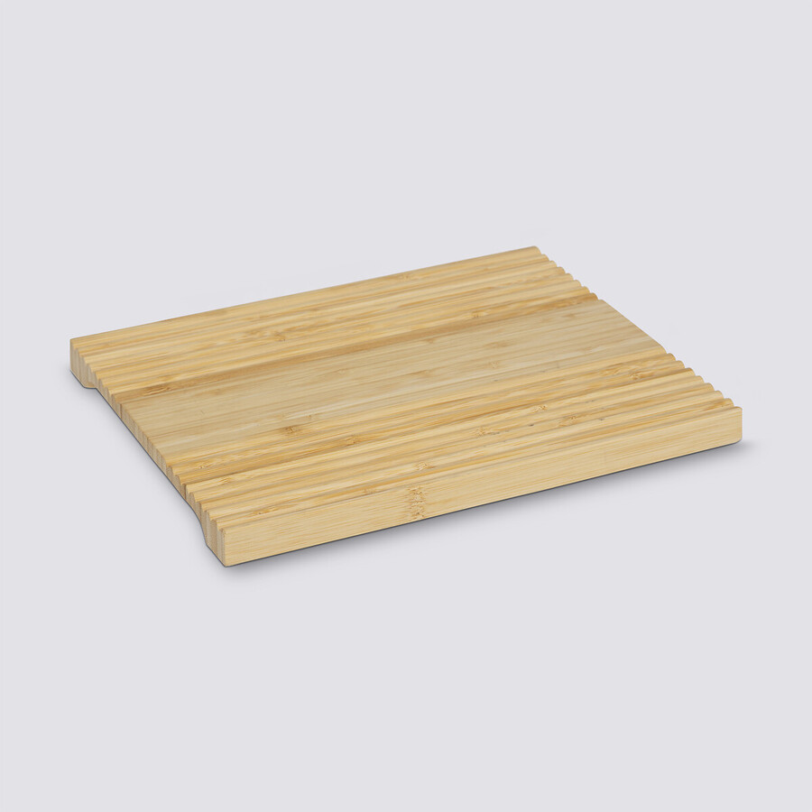 Planche à découper avec rainures, 30x24cm, bambou 