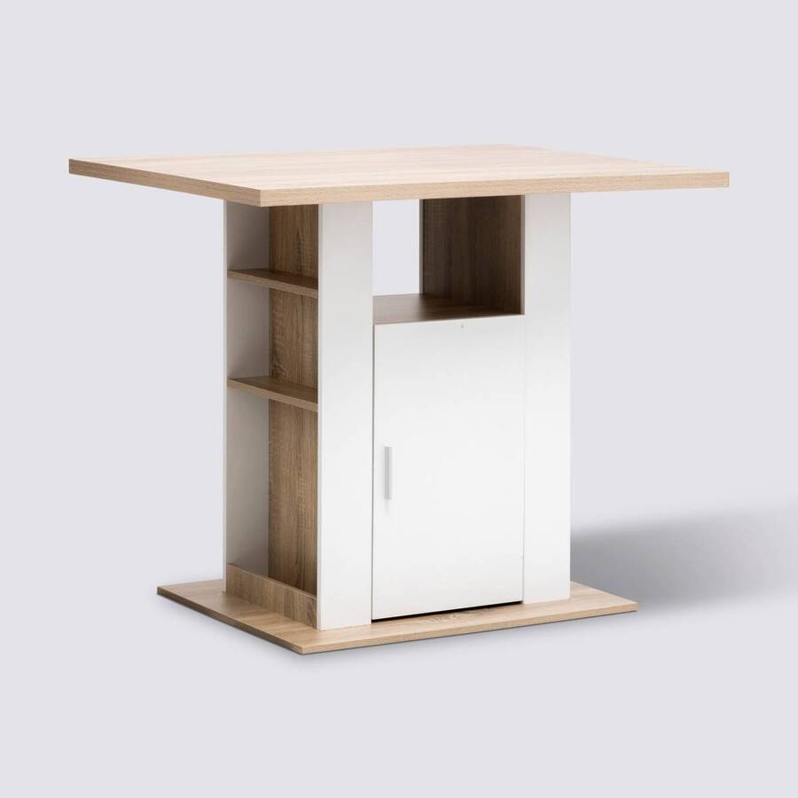 Ilot de cuisine, effet bois naturel