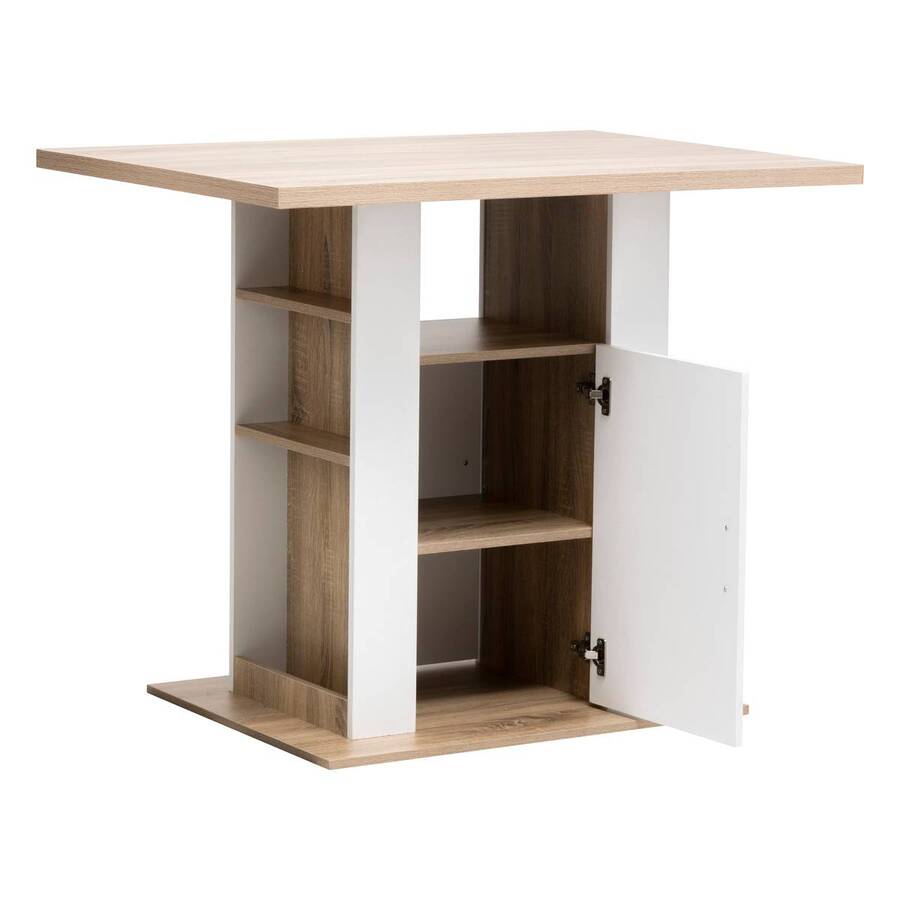 Ilot de cuisine, effet bois naturel