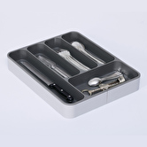 Range-couverts extensible, gris 