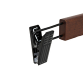 Lot de 2 cintres à pinces, bois foncé Hang'clip