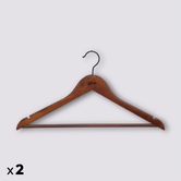 Lot de 2 cintres, bois foncé Hang'up