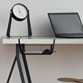 Panier de rangement à suspendre 31,5cm, noir Spacy