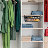 Panier de rangement à suspendre 31,5cm, noir Spacy