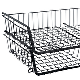 Panier de rangement à suspendre 51,5cm, noir Spacy