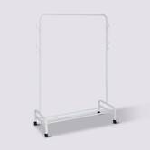 Portant à vêtements 180x118cm, blanc Clothy