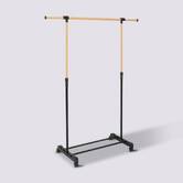 Portant à vêtements extensible, effet bois Woody