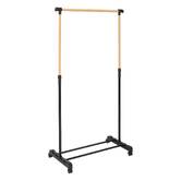 Portant à vêtements extensible, effet bois Woody