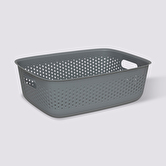 Panier en plastique 10l, gris Tila