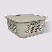 Panier avec couvercle 13,9l, lin Aera