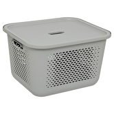 Panier avec couvercle 19,6l, lin Aera