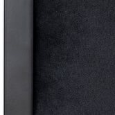 Chaise pliante velours, noir