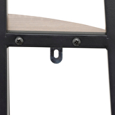 Étagère d'angle 5 niveaux 180cm, effet bois Aliaj