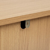 Buffet 3 portes, effet bois naturel Tasso