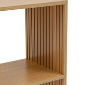 Étagère 4 cases, effet bois naturel Tasso