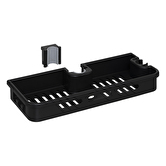 Étagère pour colonne de douche, noir 