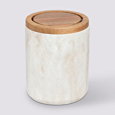 Poubelle de table, effet travertin Côme