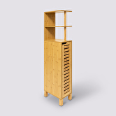 Meuble de salle de bain 120x19cm, bambou Sicela