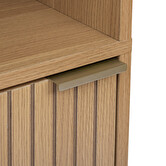 Colonne 1 porte, effet bois naturel Tasso