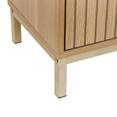 Meuble bas sous lavabo, effet bois naturel Tasso