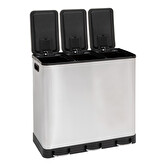 Poubelle de tri 3x18l, inox Ariane