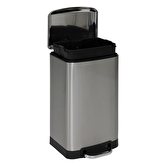 Poubelle métal 20l, inox Ariane
