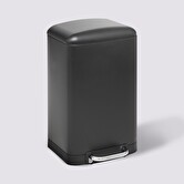 Poubelle métal 20l, noir Ariane