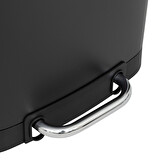 Poubelle métal 20l, noir Ariane