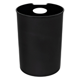 Poubelle métal 6l, noir Delta