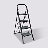 Escabeau 4 marches pliable, métal 